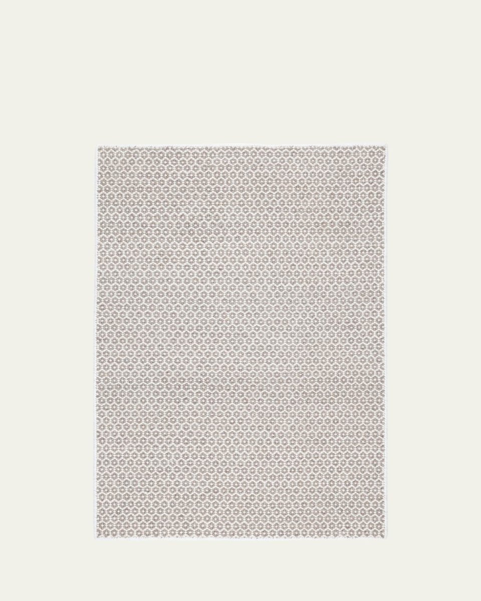Honeycomb Ivory/Grey Handwoven Rug, 8' x 10'